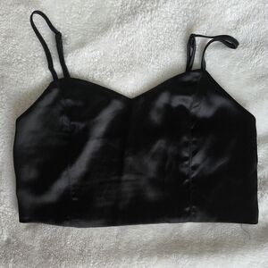 House of Harlow 1960 Sleek Black Camisole